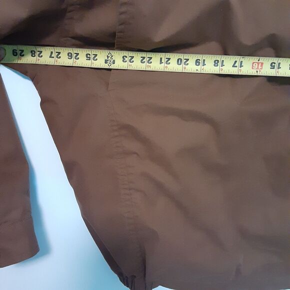 Vintage Nautica Jacket Mens Size XL Extra Large Brown Embroidered Full Zip - Picture 10 of 11